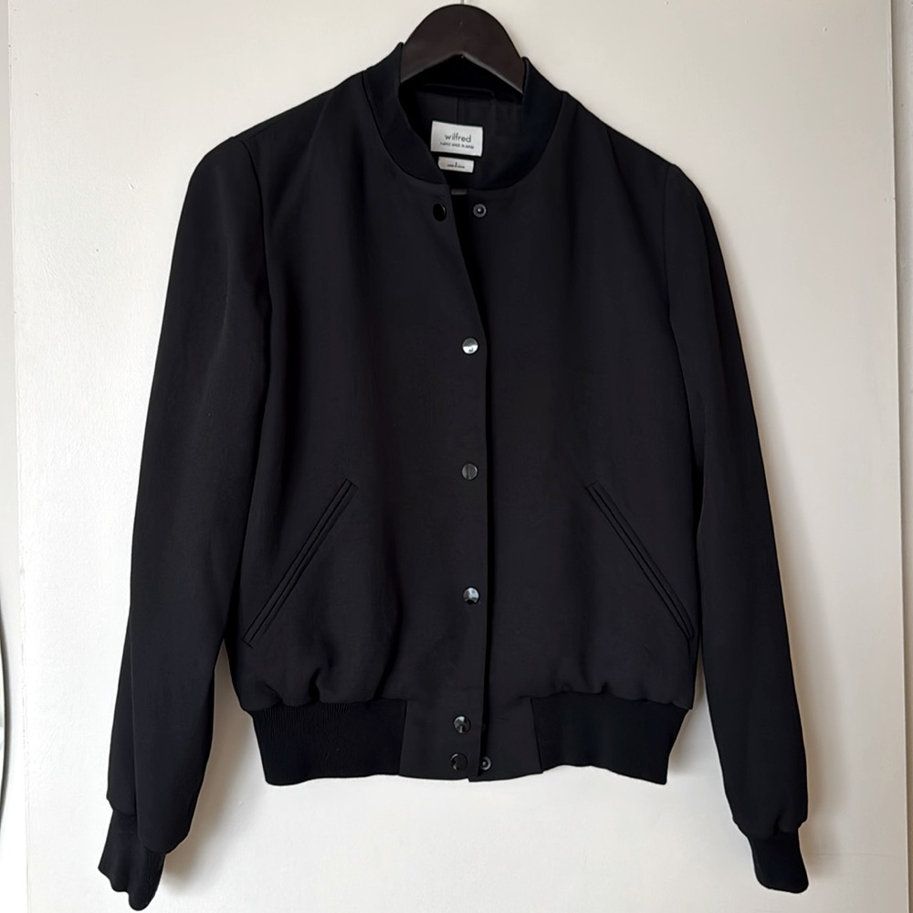 Black Wilfred Aritzia Poussin Jacket